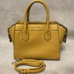 Jewelna Rose ハンドバッグ 2way マスタードカラー
