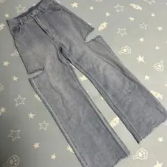 Chico サイドスリットダメージデニムパンツ