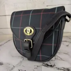【人気モデル】バーバリー☆ノバチェック　ネイビー　ショルダー　金金具のサムネイル