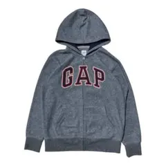 old gap ジップパーカー グレー レッド 00s y2k