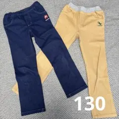 【最終値下げ】クレードスコープ　電車　恐竜　パンツ　2枚セット130cm