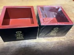松竹梅 枡 朱塗り 酒器 黒×赤 日本酒 枡杯 5個セット - メルカリ