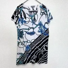 総柄 半袖 カットソー Tシャツ 個性的 ヴィンテージ 花柄 日本製 42のサムネイル