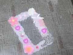 硬質ケース　硬質ケースデコ　ホイップデコ 　推し活　B8サイズ　ピンク　ゆめかわ