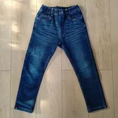 ダークブルーデニムパンツ ゴムウエスト