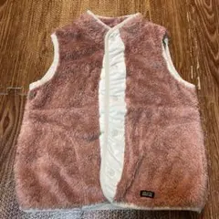 130サイズ　BREEZE ボアベスト　ピンク
