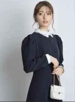 襟付レディマーメイドワンピース　Apuweiser-riche