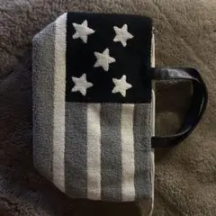 トートバッグ 黒とグレー スター