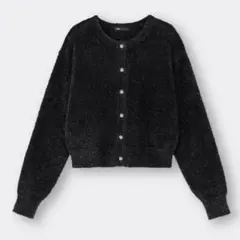 GU シャイニークルーネックカーディガン