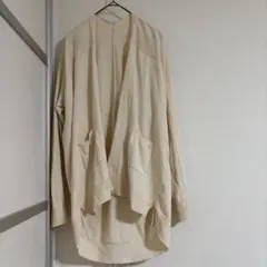 訳あり　新品　ペイトンプレイス　ロングカーディガン ベージュ ポケット スリット