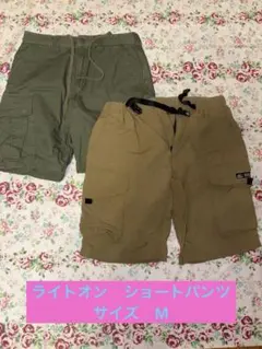 ライトオン　キャンプ7 バックナンバー　ショートパンツ 2枚セット　サイズMのサムネイル