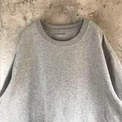 A3167古着　スウェット　グレー　無地