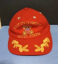 【希少品★古着】昭和レトロFIRST SPACE CONQUEST 赤キャップ