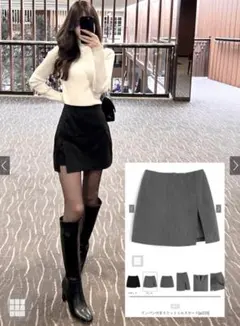 GRL インパン付きスリットミニスカート