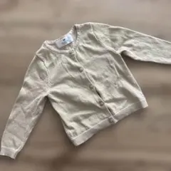 エイチアンドエム H&M 長袖 カーディガン 90cm 女の子 ゴールド ラメ