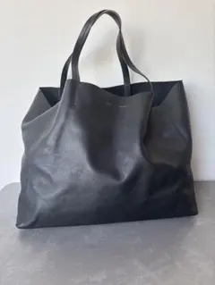 【美品】セリーヌ　トートバッグ　レザー　ホリゾンタルカバ　ブラック
