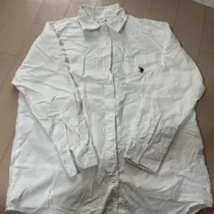 U.S. POLO ASSN. ホワイト長袖シャツ Fサイズ
