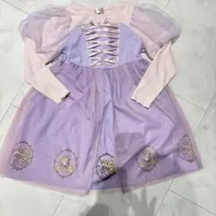 ラプンツェル ドレス なりきりワンピース コスプレ 120cm