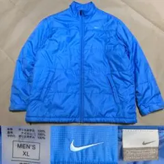 NIKE 中綿 ジャケット XL 水色 ナイキ ジャケット ブルゾン 防寒 刺繍