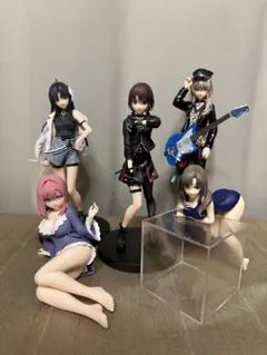 美少女フィギュア　フィギュアセット　水着　ガールズバンド　リラックスタイム