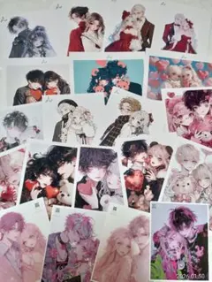 0130-03　カップルステッカーセット♪平袋　おすそ分けファイル　バレンタイン