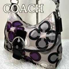 COACH Soho Op Art Signature Hobo Bag Y2K