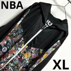 NBA ビックサイズ　チーム　ロゴ　プリント　アメリカ古着　バスケ　パーカー