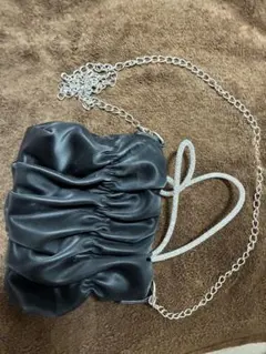 レザーバッグ、パーティーハンドバッグ、チェーン付きショルダーバッグ