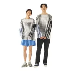 ビューティーアンドユース ビッグナバルボーダーᎢシャツ web限定 バスクシャツ