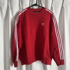 adidas オーバーサイズ スウェット 赤 Lのサムネイル