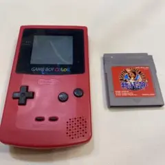 ゲームボーイカラー　レッド　本体とポケモン赤