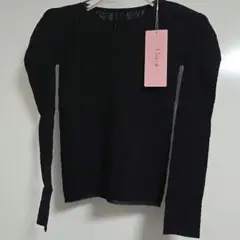 【Chacott】【ノーソーイング】クルーネックトップ 長袖 M【新品未使用】