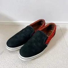 【美品】glamb 赤レオパード柄 スリッポンスニーカーのサムネイル