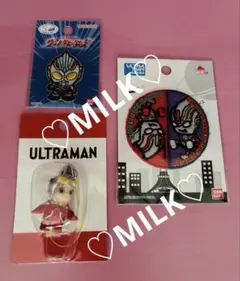 新品 激レア コスチュームキューピー ウルトラマン ストラップ ワッペンセット
