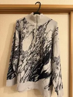 HARE ラメストーンガラハーフZIPニットのサムネイル