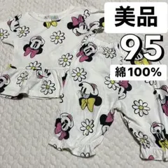 美品 95 半袖 パジャマ ルームウェア セットアップ ミニー ディズニー　子供