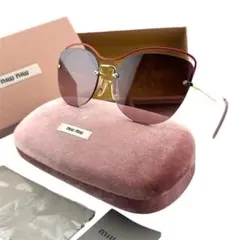 ち*る様 MIU MIU ミュウミュウ ゴールド グラデーションキャットアイ
