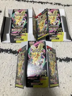 ポケモンカード メガドリームex 空箱3個セット ペリペリ付き