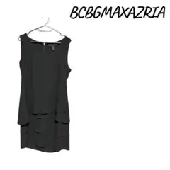 BCBGMAXAZRIA ブラック ノースリーブ ミニワンピース