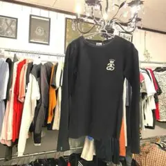 ♯144 STUSSYステューシー 長袖ロンTカットソーUSA製バックプリントS