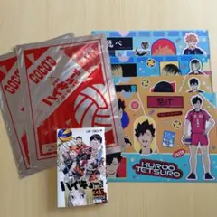 ハイキュー!! クリアファイル６枚と 漫画33.5巻セット