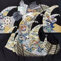 メル最高級新品正絹産着京友禅手描き美術本金入り特撰祝い大将兜松竹梅古典文 有名店在庫 最高級新品正絹産着京友禅手描き美術本金入り特撰祝い大将
