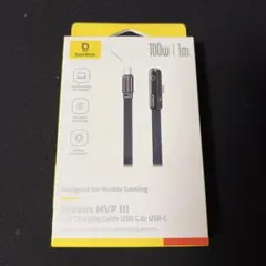 【新品未開封】Baseus USB-C ケーブル L字型端子 100W 急速充電