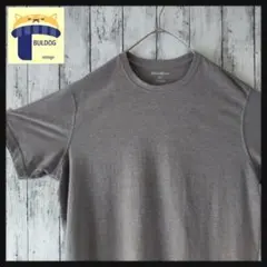 アメリカ古着　半袖Tシャツ　EddieBauer　XL　刺繍ロゴ　杢調グレーのサムネイル