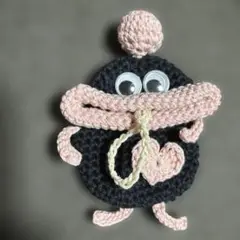 ハンドメイド　パクパクモンスター　キーケース