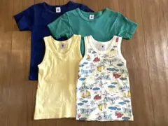 プチバトー 肌着4枚セット 5ans 110cm