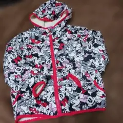 ミニーマウス柄 　裏ボアジャケット120センチ