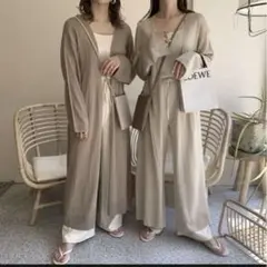 BLATE シアーロングカーディガン