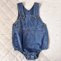 ま*き様 デニム ロンパース ベビー オーバーオール サロペット