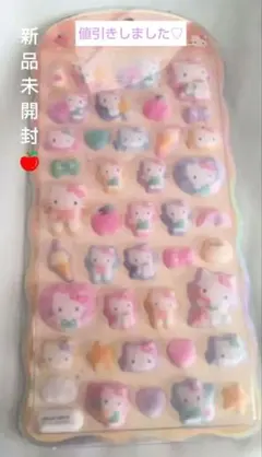 ハローキティ　コットン　パフィー　シール